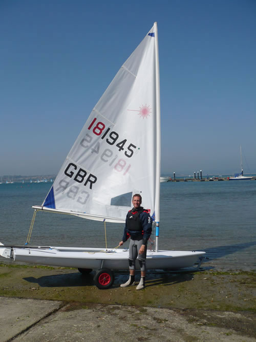 Jon Emmett Launching at the Weymouth Qualifier.